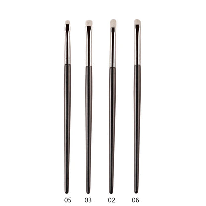 1pc White Pony Hair Eyeshadow Makeup brushes Small Smudge Precision Crease Detail Bevel Eye Shadow Make up brush Liner Lip