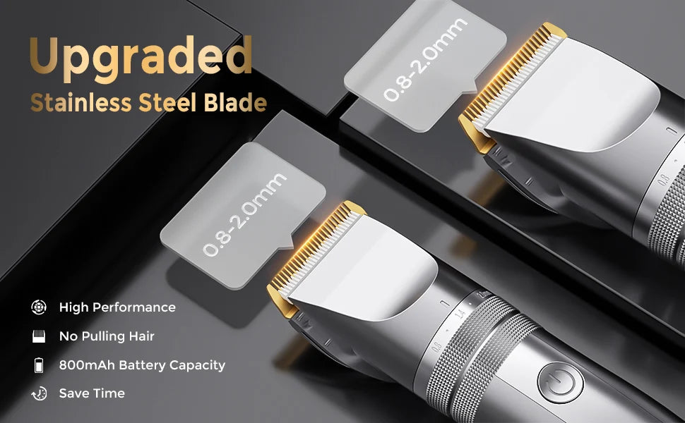 Sejoy Professional Hair Clippers for Men Rechargeable Beard Trimmer Cordless Barber Clippers for Hair Cutting Grooming