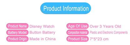 Disney Marvel Figure Spiderman Minnie McQueen 24 Projection Watch Digital Clock Student Wristwatches Kids Toy Boy Birthday Gifts