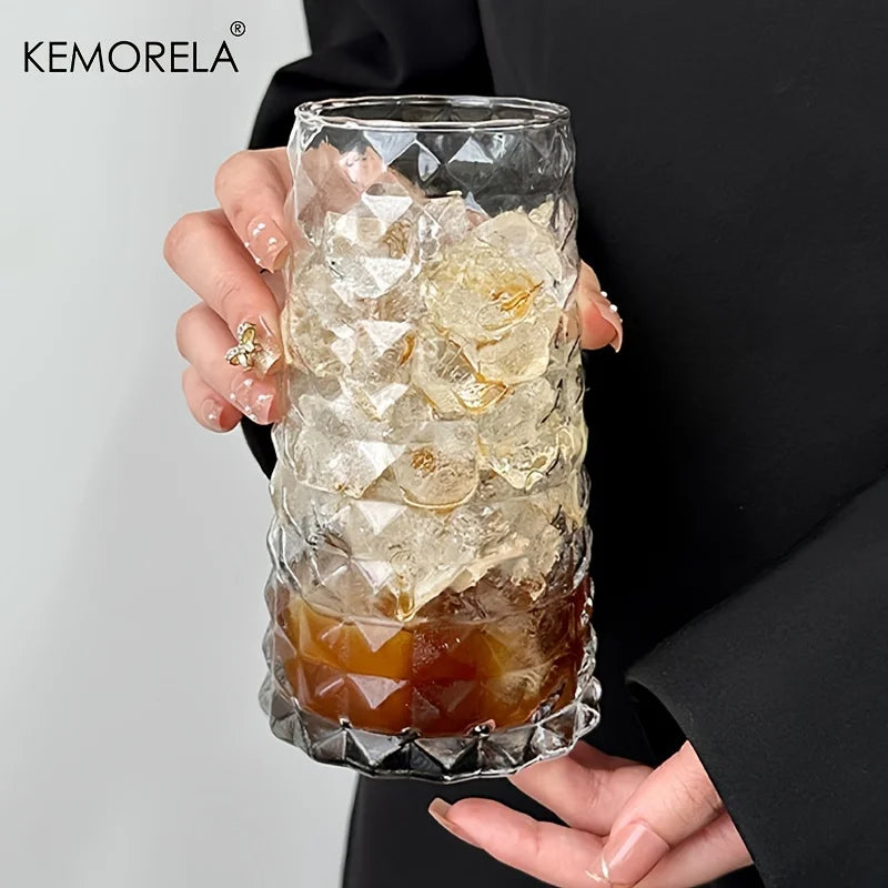 KEMORELA INS 500ML Eiskaffeebecher, ideal für Whisky, Tee, Saft, Milch und Wasser.
