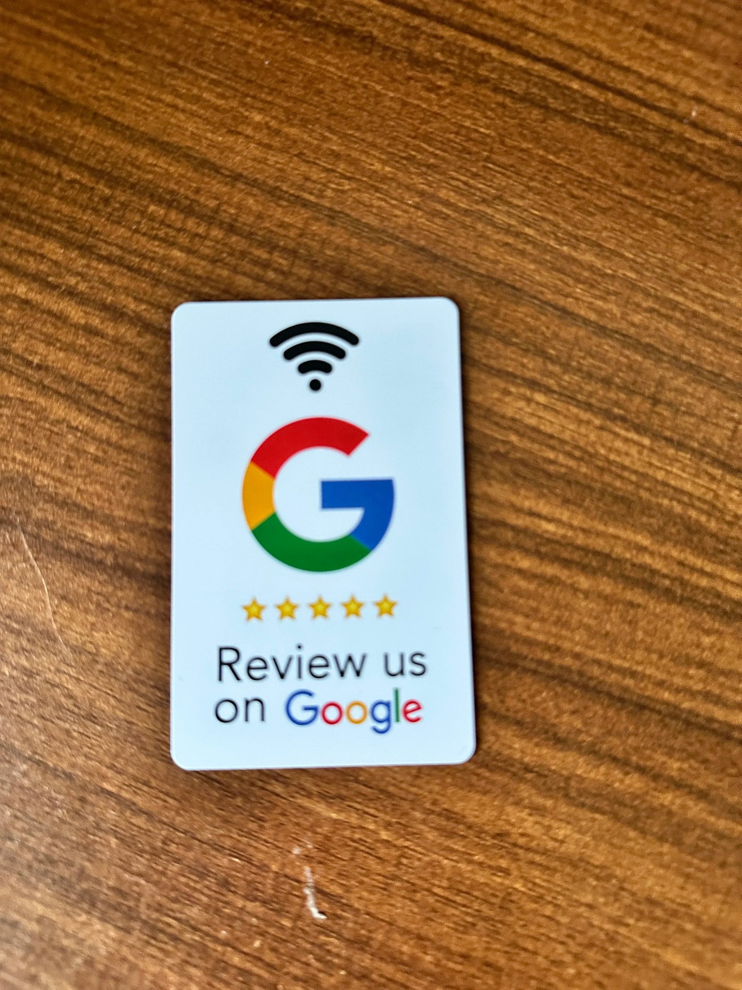 NFC 215 Programmable Card - Google Review Sticker, 13.56MHz Waterproof NFC Tag, Stand Table Station for Business Promotion
