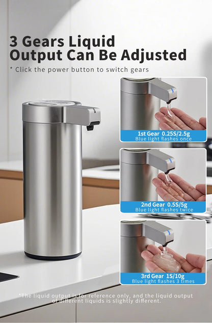 Kitchen Soap Machine Automatic Sensor Out of Hand Sanitizer Smart Electric Body Wash Soap Dispenser 304 Stainless Steel