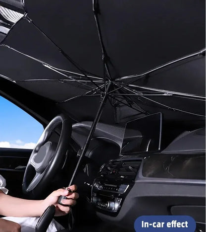 Car Sunshade Umbrella For Auto Shading Car Sun Shade Protector Parasol Summer Sun Interior Windshield Protection Curtain