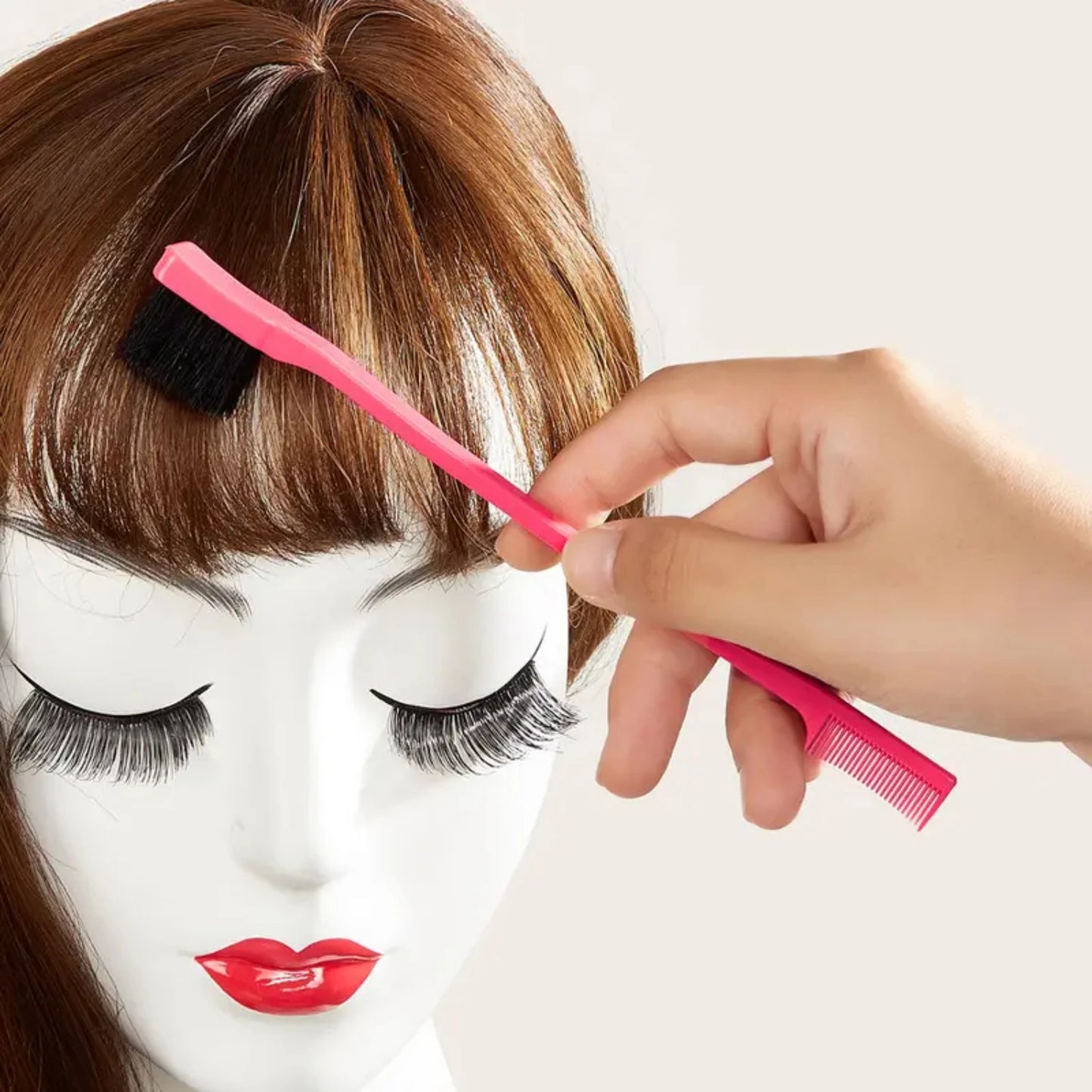 Multicolor Double Sided Edge Control Hair Comb for Precise Hair Styling and Eyebrow Grooming with Hairdressing Beauty Tools