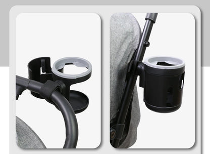 Stroller Cup Holder Phone Support Milk Bottle Drink Cup Holder Conversion 2 Cups for Universal Pram Baby Stroller Accessories