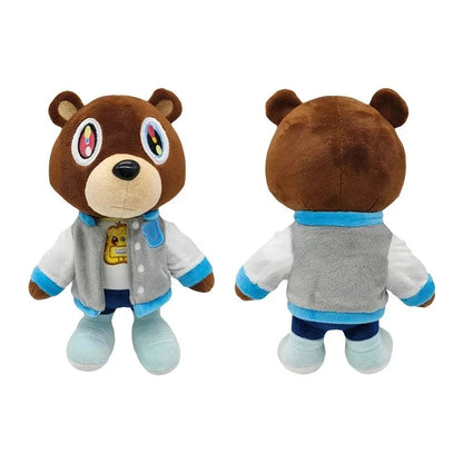 26cm Kawaii Kanye Dropout Bear Teddy Bear Plush Toys Kanye West Graduation Soft Stuffed Home Room Decor Birthday Gift