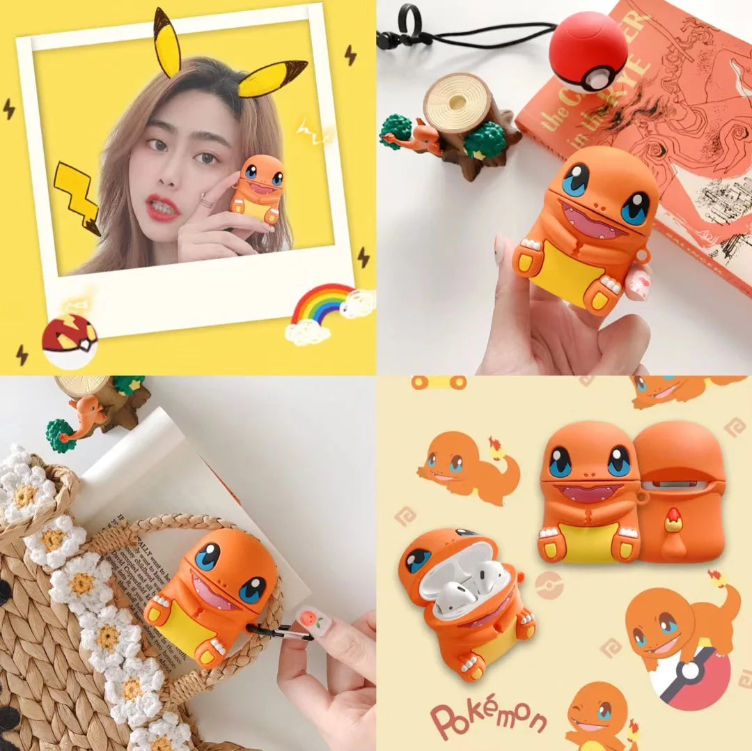Cute Cartoon Eevee Squirtle Bulbasaur For Airpods 1 2 3 Pro Pro 2 Case Silicone Earphone Case Accessories Cover