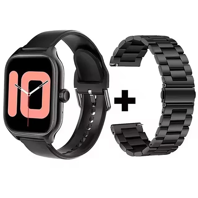 Smart Watch Men 2.01 Inch AMOLED Screen Waterproof Multiple Sport Mode Fitness HD Bluetooth Calls Smartwatch Men Women Bracelet