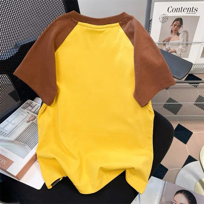 Y2K Sanrio Hello Kitty New Anime Fashion Short Tops Summer Cute Tees Cartoon Printed High Street Gothic Short Hottie T-shirts