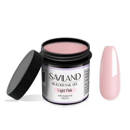 Saviland 100g Builder Nail Gel White Nude Pink Nail Extension Gel Multifunctional Nails Art Gel Polish Soak Off UV for Salon DIY