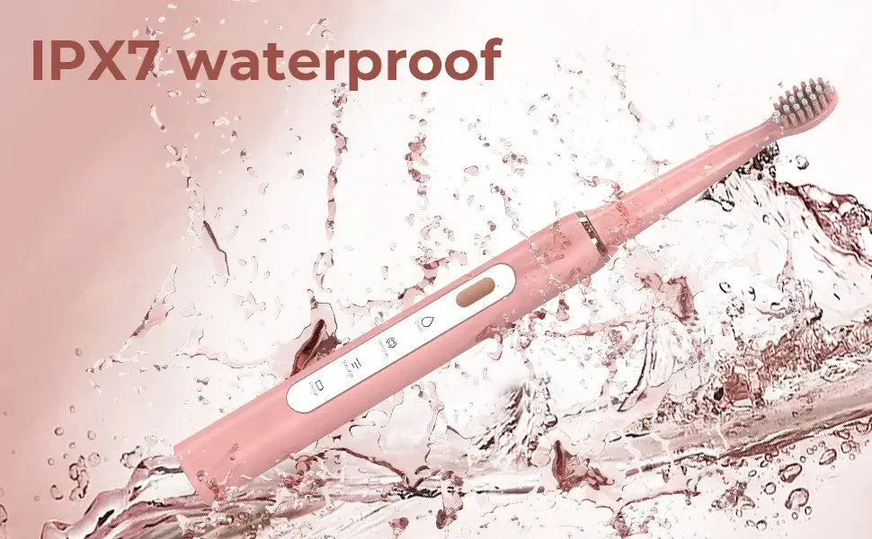 SEJOY Electric Sonic Tooth Brush for Adult USB Rechargeable Electric Toothbrush Washable with 7 pcs Replacement Heads