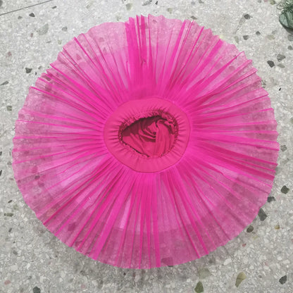 Professional Ballet Tutus Skirs For Adult Child Stiff Mesh Pancake Belly Dance Girls Practice Kids White Swan Lake