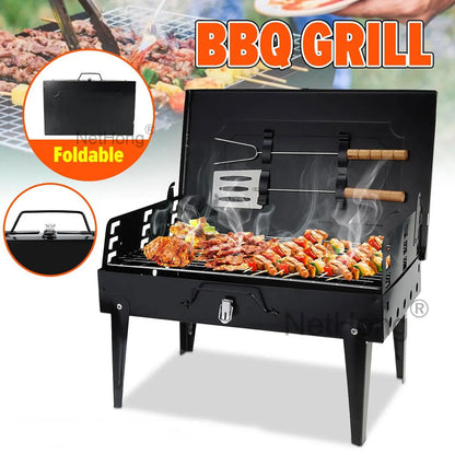 Portable Folding Charcoal BBQ Barbecue Camping Grill Travel Picnic Outdoor
