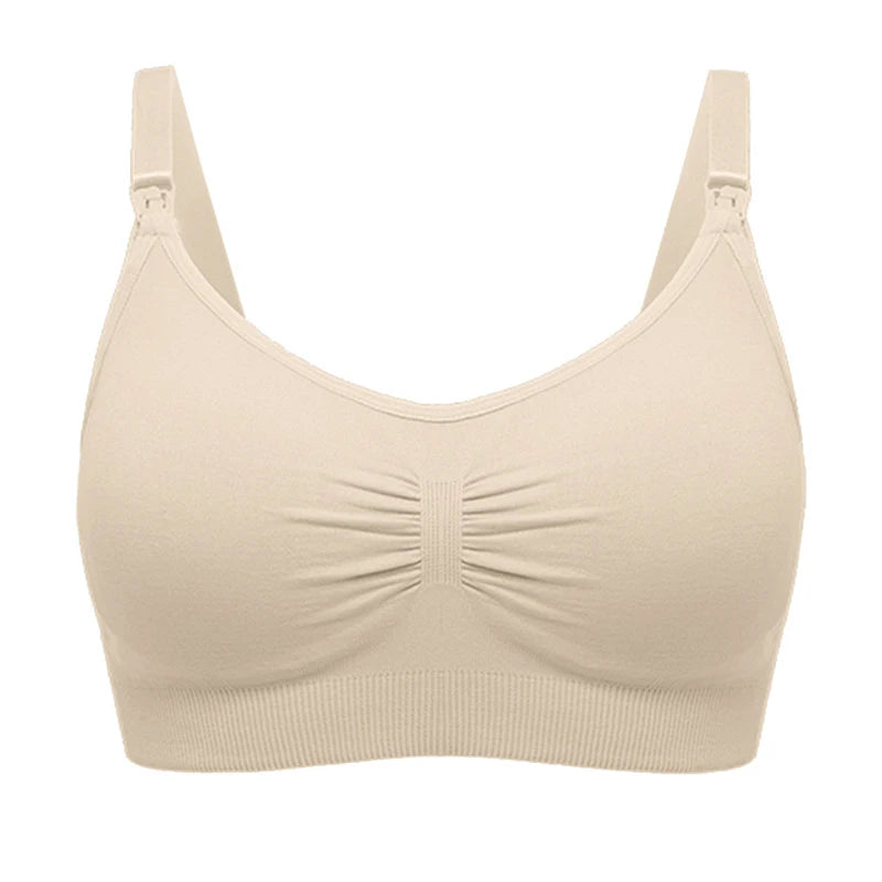 plus Size Seamless Nursing Bra for Women Breathable Maternity Push up Front Closure Underwear Adjustable Straps Wire-Free