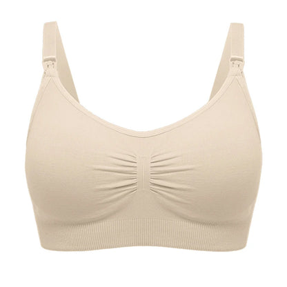 plus Size Seamless Nursing Bra for Women Breathable Maternity Push up Front Closure Underwear Adjustable Straps Wire-Free