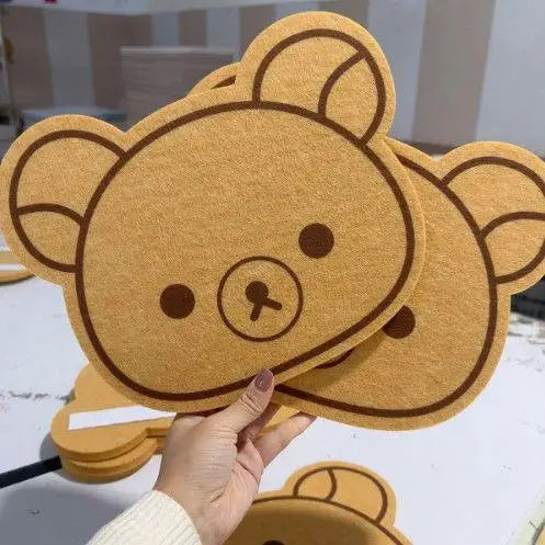 Rilakkuma Felt Board New Anime Relax Bear Thickened Wall Sticker Commemorative Photo Message Boards Bedroom Home Decoration Gift