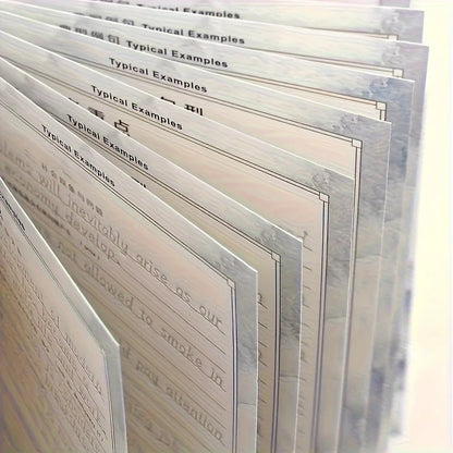 Reusable Italic Script Practice Copybook - English Alphabet & Calligraphy Handwriting Book for Improved Penmanship, Mixed Colors