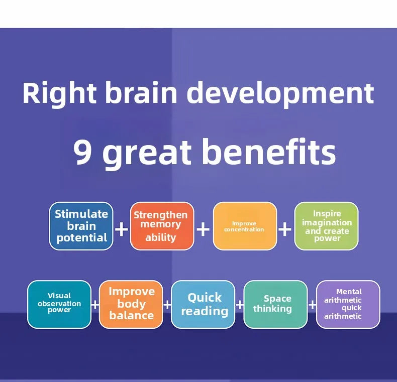 Hand-Brain Coordination Action Practice Development Set Used for Overall Brain Balance Attention Improvement Tool