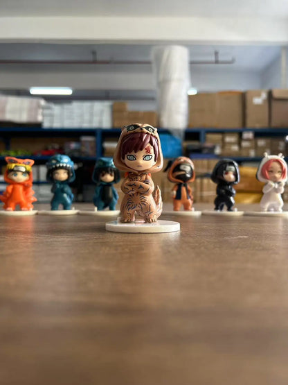 Naruto Bnfigureq Pajamars Series Blind Box Action Figures Model Sasuke Kakashi Costume Design Decoration Gift Toy