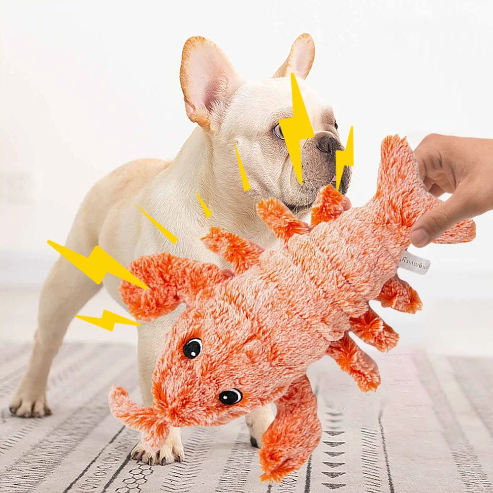 Funny Interactive Dog Plush Toy Jumping Moving Dog Toy Interactive Dog Toys To Keep Them Busy for Medium Dogs Teething