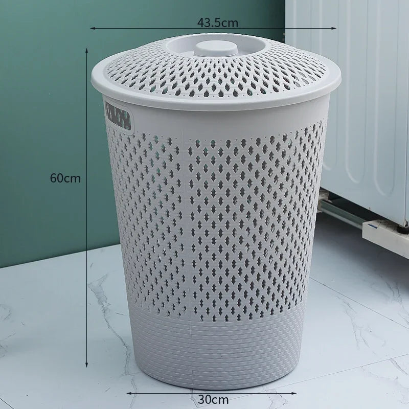 Multi-functional Plastic Household Dirty Laundry Baskets Bathroom Clothes Storage Bucket Living Room Children Toy Basket