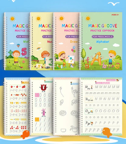 Magic Reusable Practice Copybook For Kids, The Print Handwriting Workbook-Writing Practice Book, For Children, Gifts And Toys