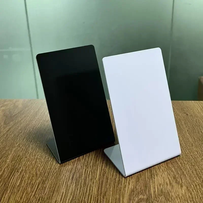 RFID NFC QR code Google Review stand display White Black Blank Pattern 13.56MHz NFC215 chip 504Bytes Patternless Social media