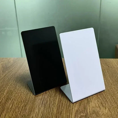 RFID NFC QR code Google Review stand display White Black Blank Pattern 13.56MHz NFC215 chip 504Bytes Patternless Social media