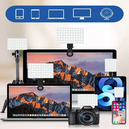 Fill Light Mobile Cell Phone LED Live Broadcast Selfie Video Conference Photography Lighting Kit Portable USB Charging Fill Lamp