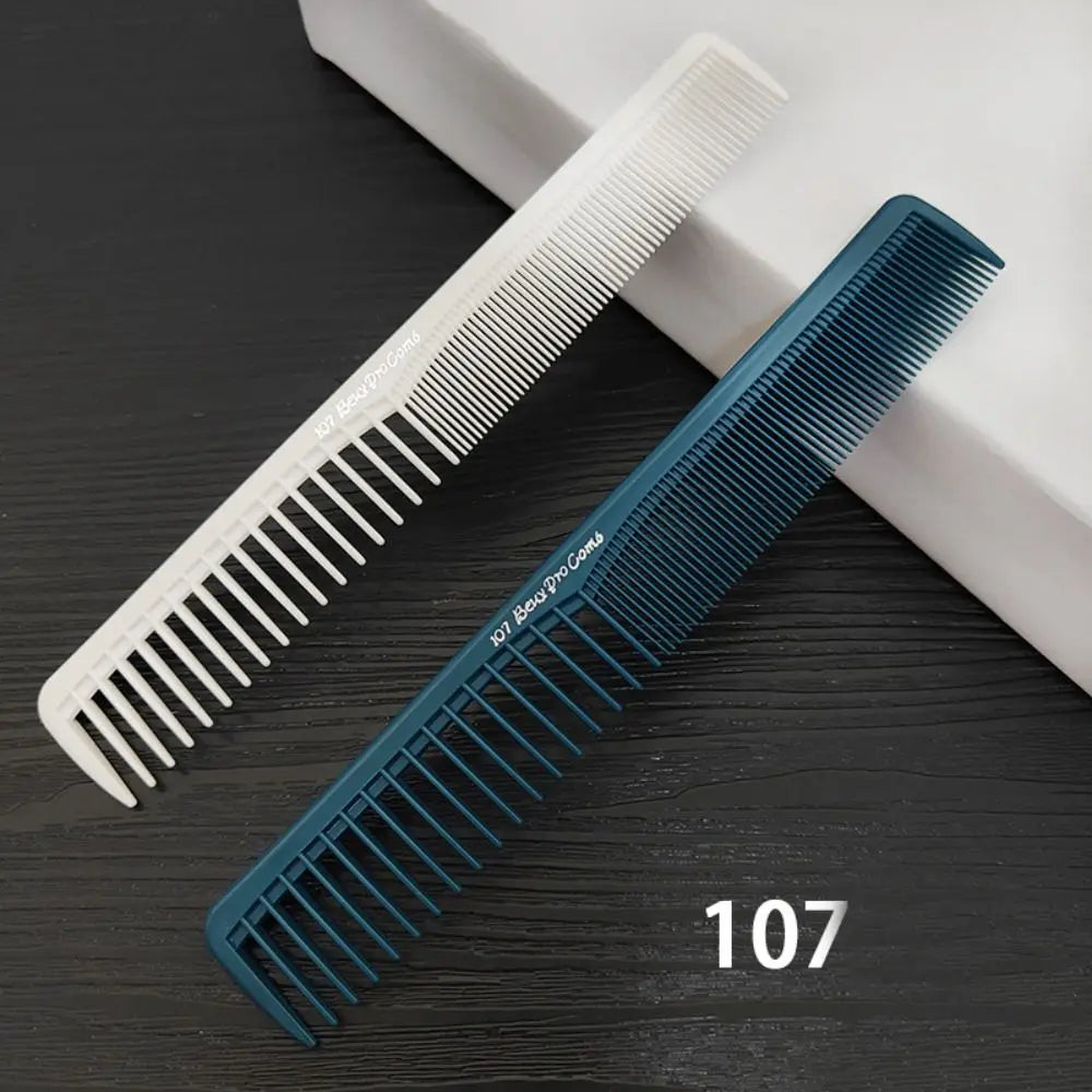 Plastic Pro Hairdressing Combs Anti-Static White Hair Cutting Comb Durable Anti-slip Straight Hair Brushes Barber