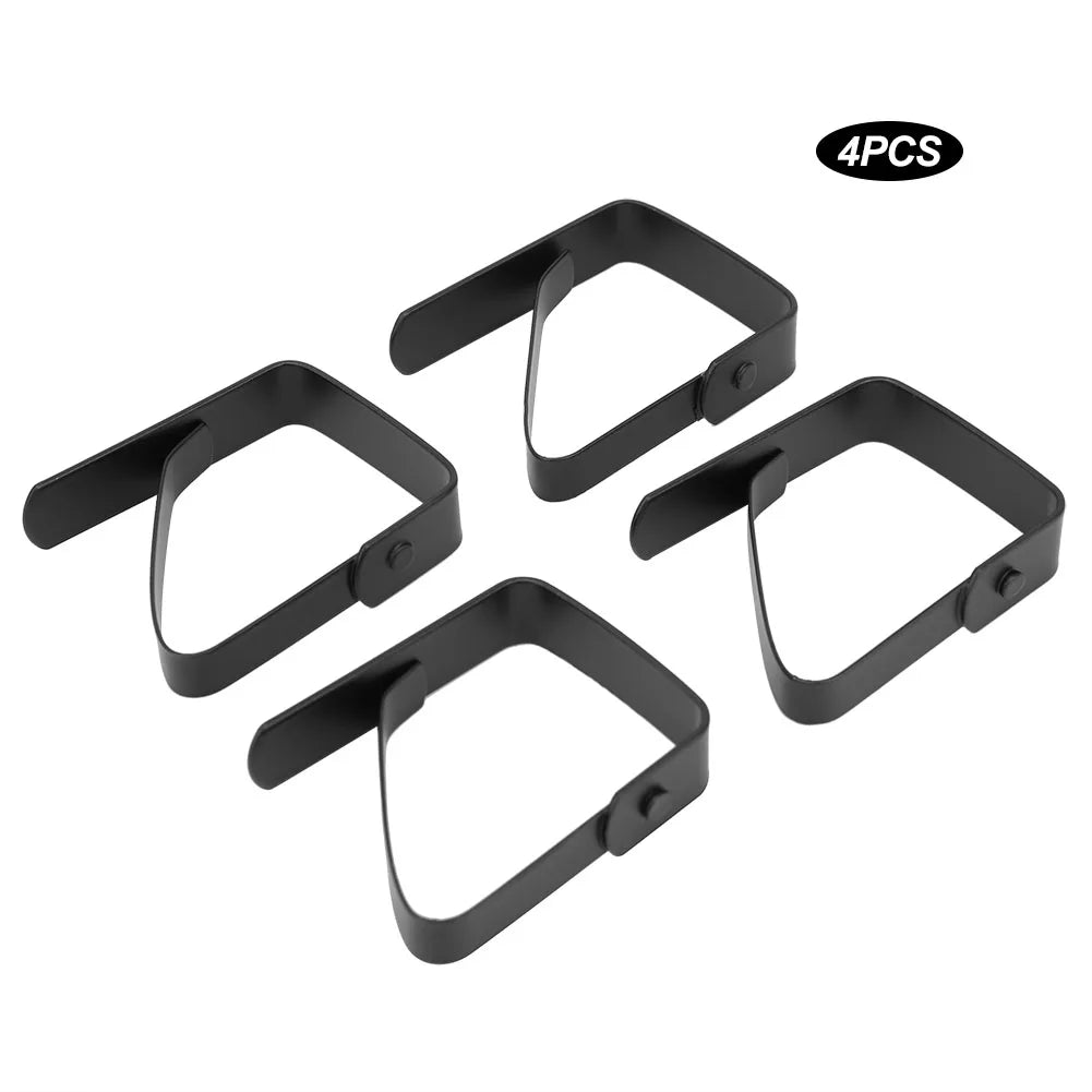 Tablecloth Clips 4Pcs - Stainless Steel Anti-Slip Table Cloth Holder Clamps for Outdoor Picnic