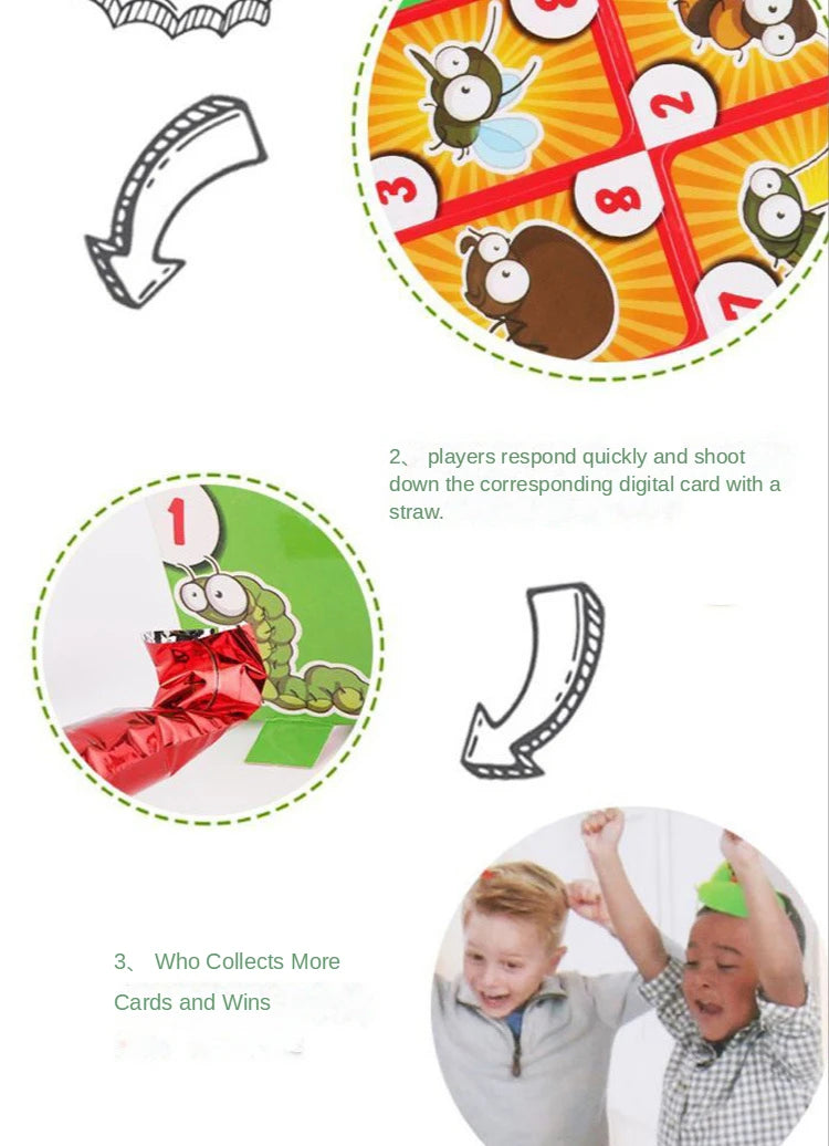 Frog Tongue-Sticking TikTok Same Funny Toy Lizards Mask Two-player Card Game Desktop Interactive Toys Parent-child Party Games