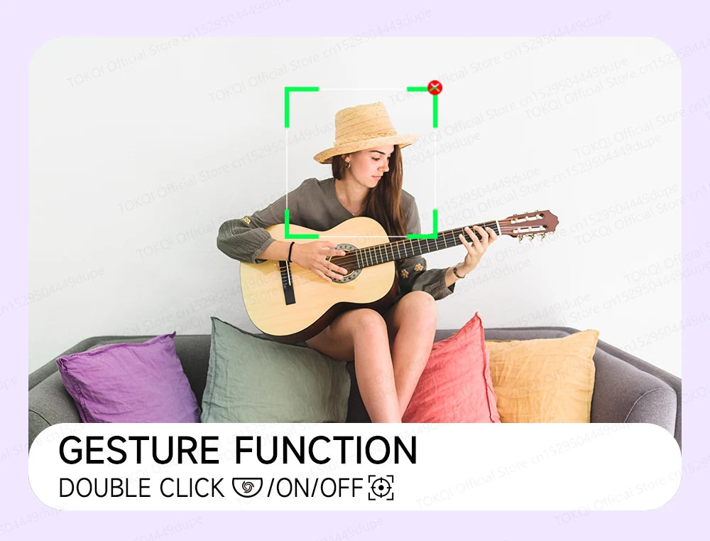 C22 AI Face Tracking Handheld Gimbal Stabiliser 360° Rotation Shoot Selfie Stick Tripod for Mobile Phone, 1/4'' Screw for Camera