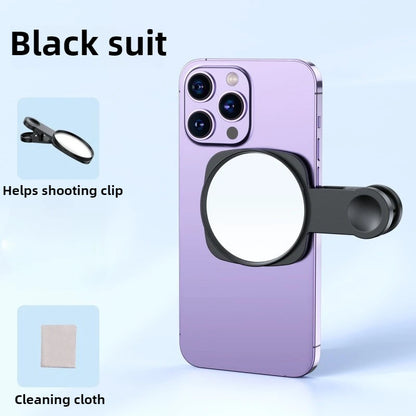 Smartphone Camera Lens Selfie Mirror Clip Kit for IPhone Smartphone Live Streaming Photo Video Selfie Vlog Accessories