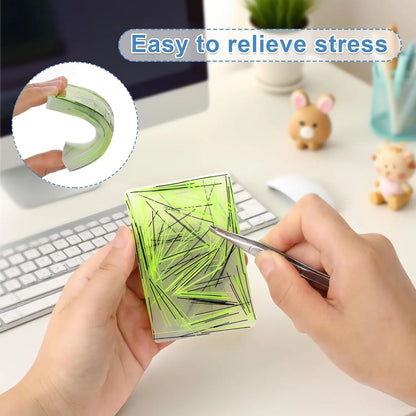 Skin Picking Fidget Toys Silicone Sensory Picky Pad with Tweezer Anxiety Stress Relief Hair Pulling Sensory Toys for Kids Adult