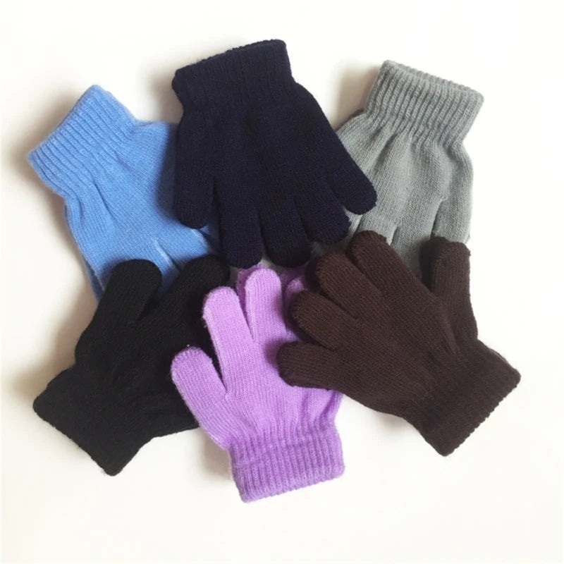 Premium Toddler Winter Gloves - Plush Lined Knitted Mittens for Kids Ages 2-6 Years