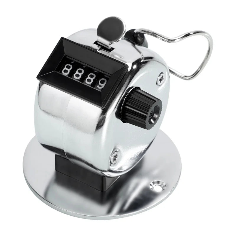 NEW Digital Hand Tally Counter Manual Counting Golf Clicker Training Counter 4 Digit Number Hand Held Tally Counter Mini Mechani
