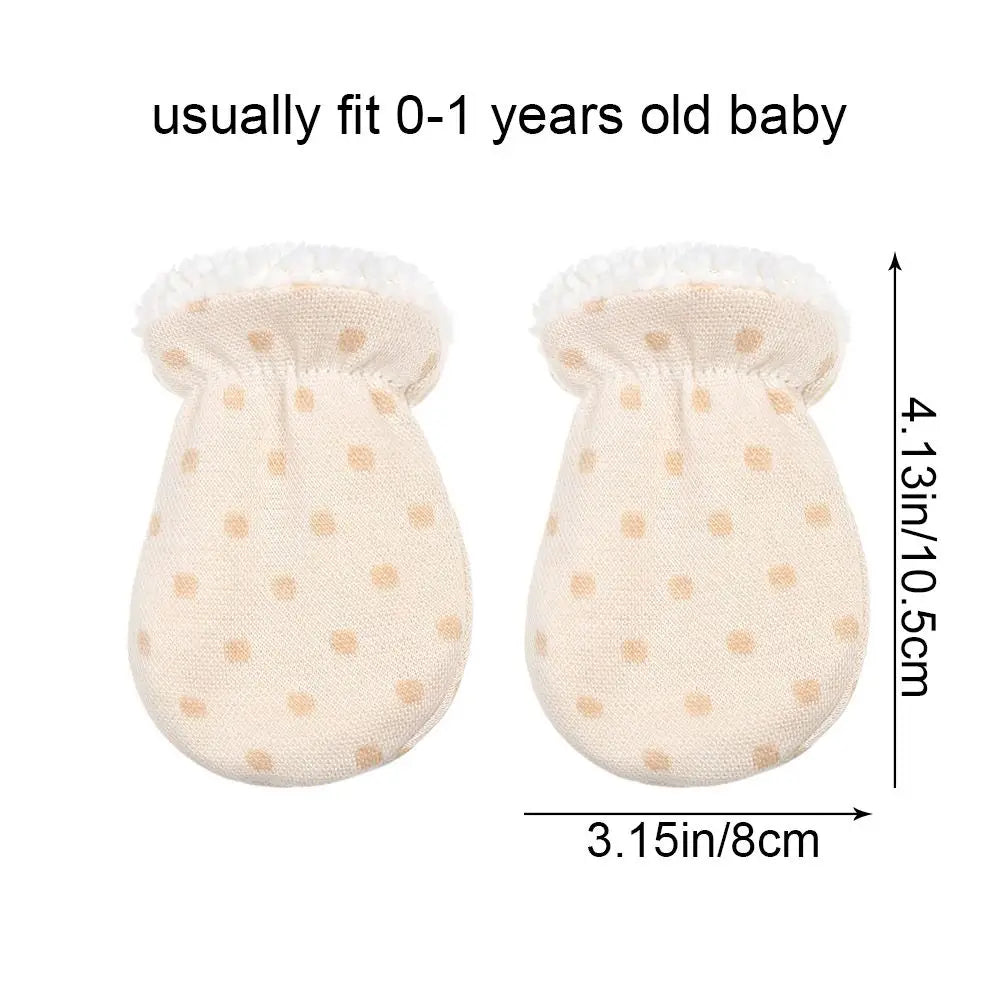 Baby Fleece Gloves - Soft Cotton Mittens for Newborn Toddler Boys & Girls | Anti-Scratch Winter Gloves