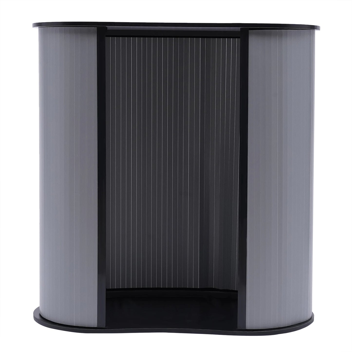 Front Desk Portable Exhibition Stand Plastic + Wood Podium Trade Show Table Counter Reception Desk