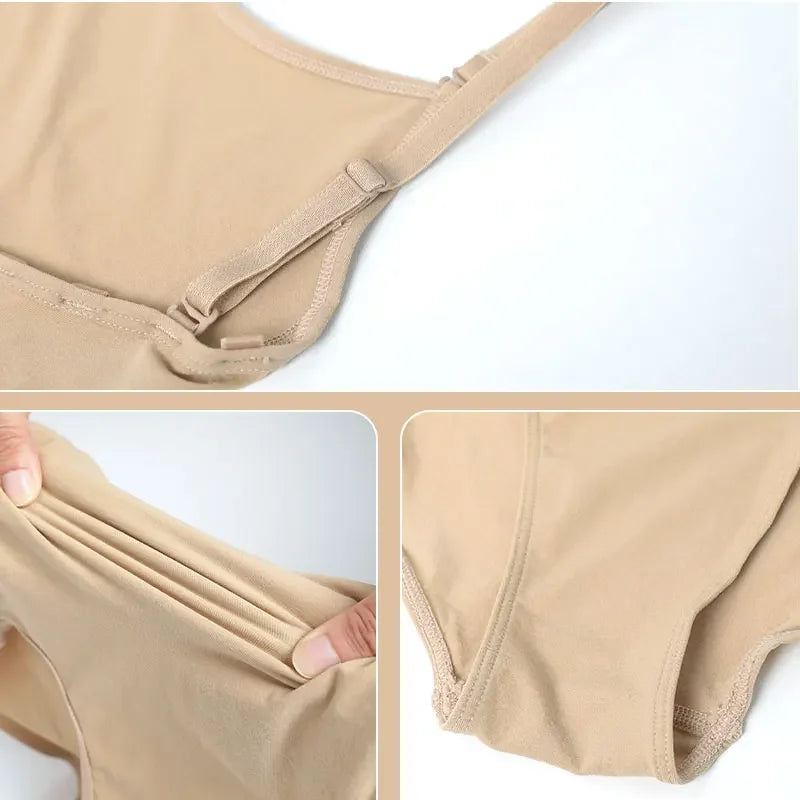 Ballet Leotards for Girls Dance Underwear Camisole Gymnastics Leotard Kids Sleeveless Dance Leotard Nude Slimming Bodysuit