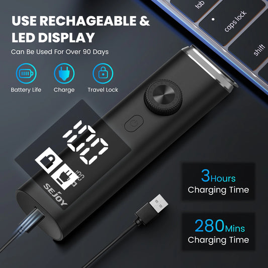 SEJOY Electric Hair Trimmer Kits Cordless Professional Hair Clipper Reachageable Waterproof Nose Hair Trimmer