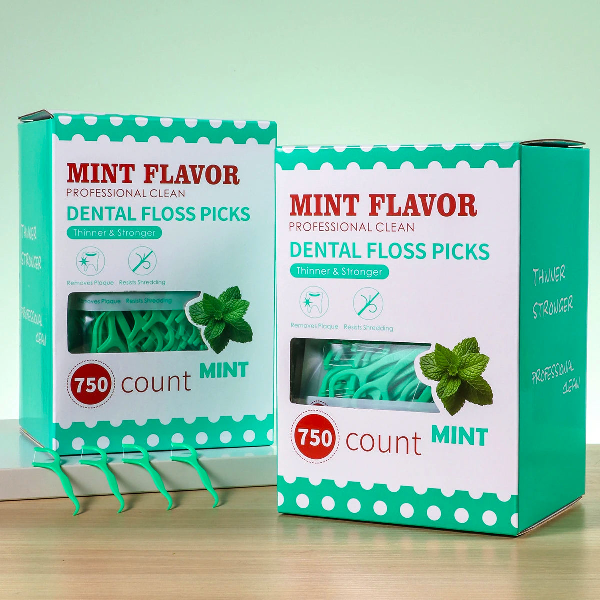 Mint dental floss stick - home portable disposable care dental floss stick - oral care - deep cleaning - interdental cleaning pr