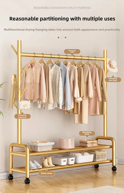 Modern Metal Standing Hanger Clothes Salon Display Rack Living Room Nordic Clothing Organizer Sofy Do Salonu Furniture
