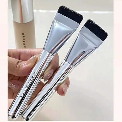 Korea wakemake Flat head One line Foundation Makeup Mask Ultra-thin flawless bare skin concealer brush Makeup tool brush