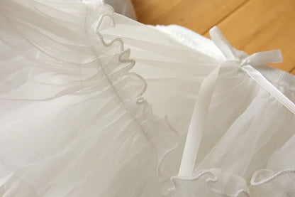 Kids Autumn Leggings Children Cute Thin Style Yarn Skirt Kids Solid Color Bow Skinny Pants