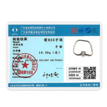 925 Sterling Silver Charm Bracelet - Leaf, Clover, Butterfly & Heart Design | 17-20cm Adjustable