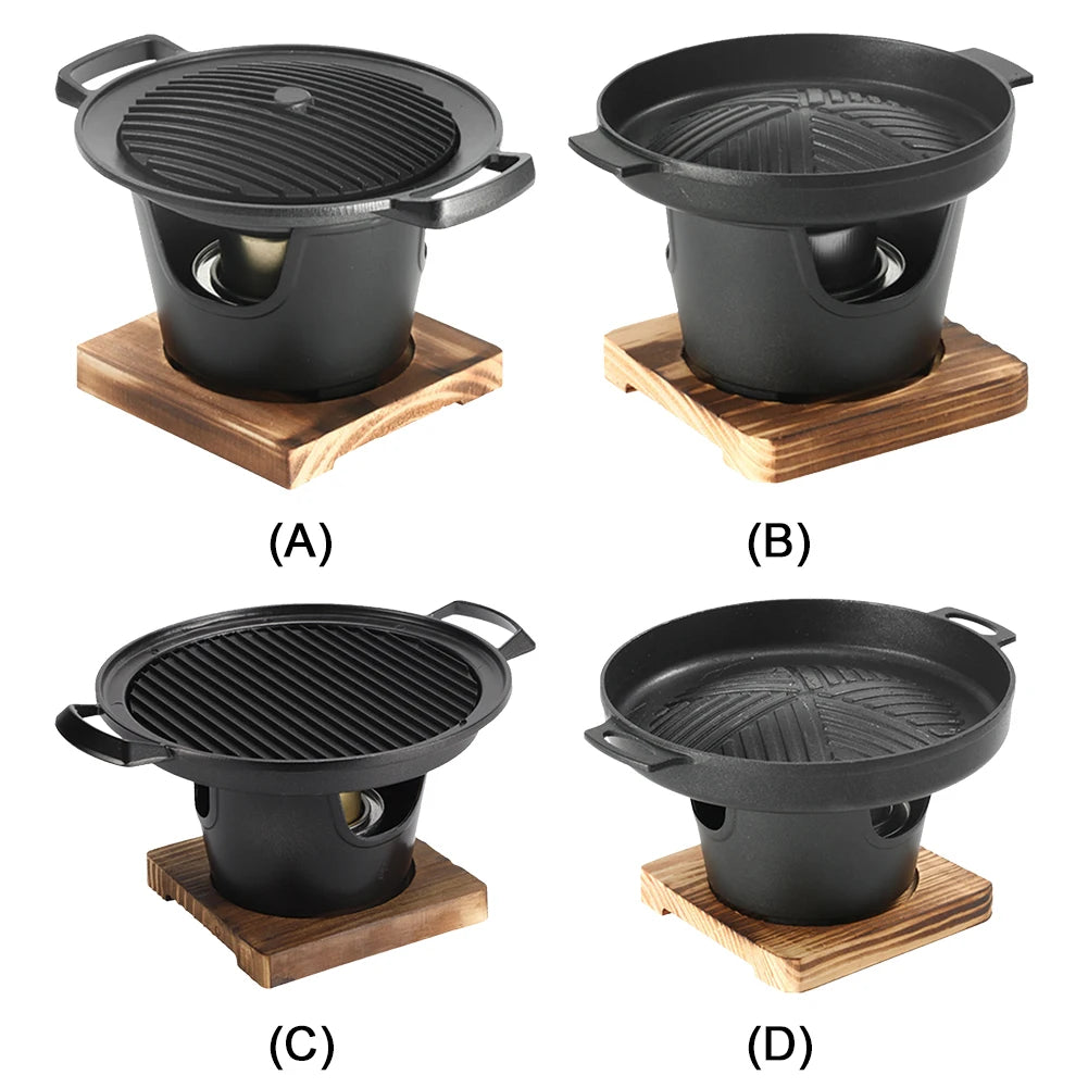 Japanischer Ein-Personen-Backofen, abnehmbarer japanischer Spirituskocher, tragbarer Mini-Grillherd, japanischer rauchfreier Spirituskocher