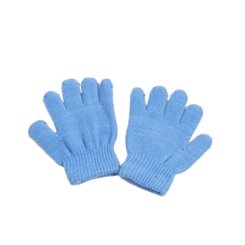 Premium Toddler Winter Gloves - Plush Lined Knitted Mittens for Kids Ages 2-6 Years