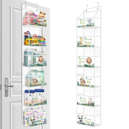 1pc 4 /6Layer Over The Door Hanging Organizer Cosmetics Wall Hanging Storage Organizerfor Nursery Bathroom Closet Bedroom Dorm