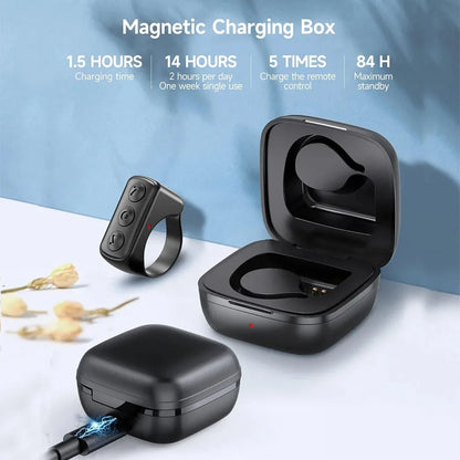 TikTok Mobile Phone Bluetooth Photo Recording E-book Kindl Novel Page Turning Remote Control Smart Rings